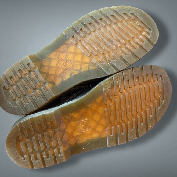 Women's/Youth Size 7 DR. MARTENS Black Smooth Leather 1460 Zip Up Combat Boots - Picture 8 of 9